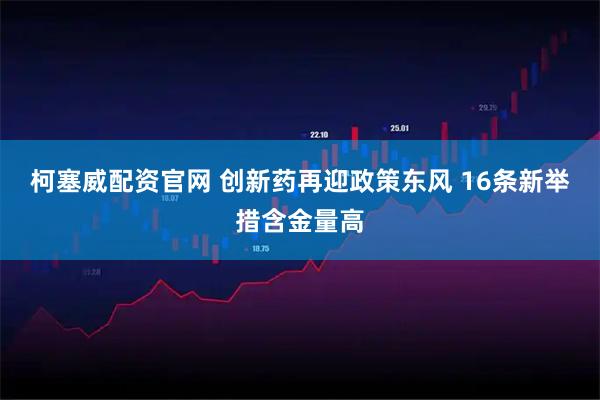 柯塞威配资官网 创新药再迎政策东风 16条新举措含金量高